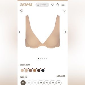 SKIMS Fits Everybody UNLINED APEX PLUNGE BRA